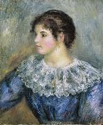 Bust Portrait of a Young Woman Pierre Auguste Renoir